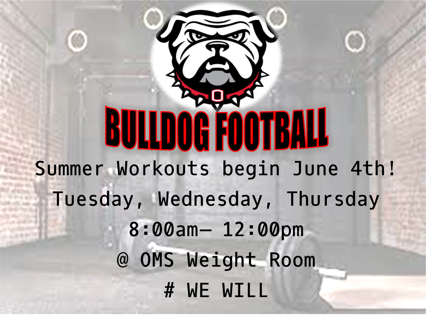 OMS FB Summer Workouts 